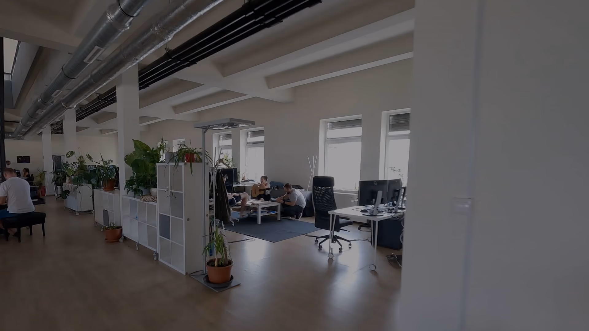 A view inside the studio
